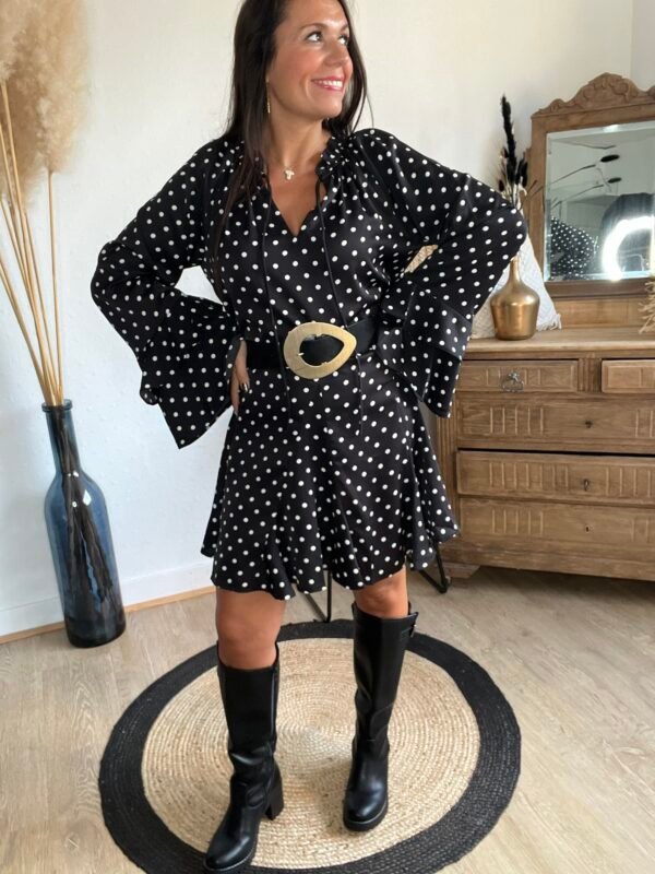Robe courte à pois - Modèle Bobby