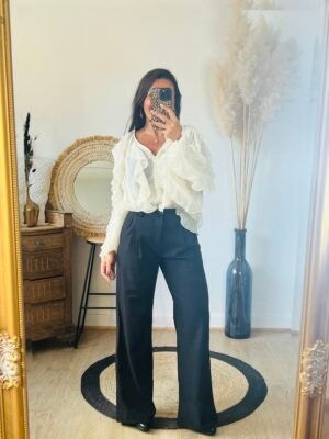 Pantalon fluide noir - Modèle Dylan
