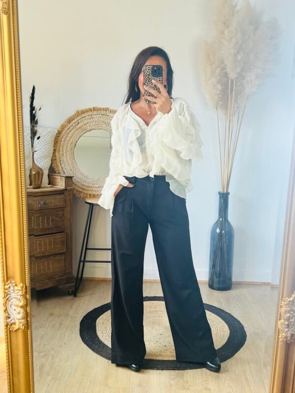 Pantalon fluide noir - Modèle Dylan