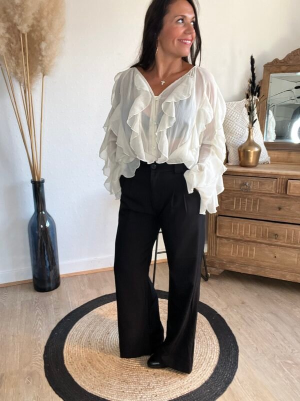 Pantalon fluide noir - Modèle Dylan