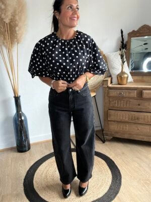 Jean ballon fit noir - modèle Virginie