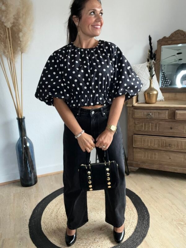 Jean ballon fit noir - modèle Virginie
