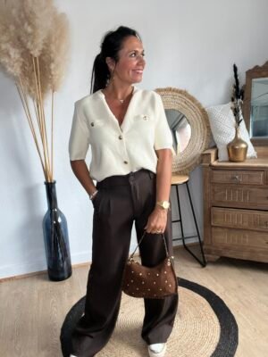 Gilet beige  – Modèle Brie