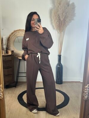 Pantalon jogging choco - Modèle Louna