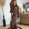 Pantalon jogging choco - Modèle Louna
