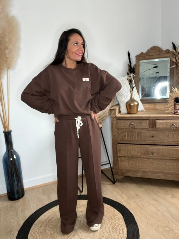 Pantalon jogging choco - Modèle Louna