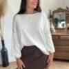 Pull écru – Modèle Coralie