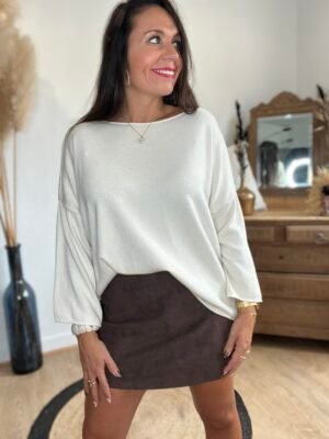 Pull écru – Modèle Coralie