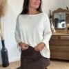 Pull écru – Modèle Coralie