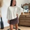 Pull écru – Modèle Coralie