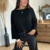 Pull noir  – Modèle Coralie