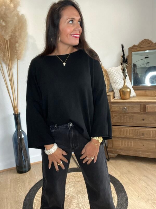 Pull noir  – Modèle Coralie