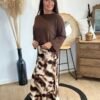 Pull marron  – Modèle Coralie