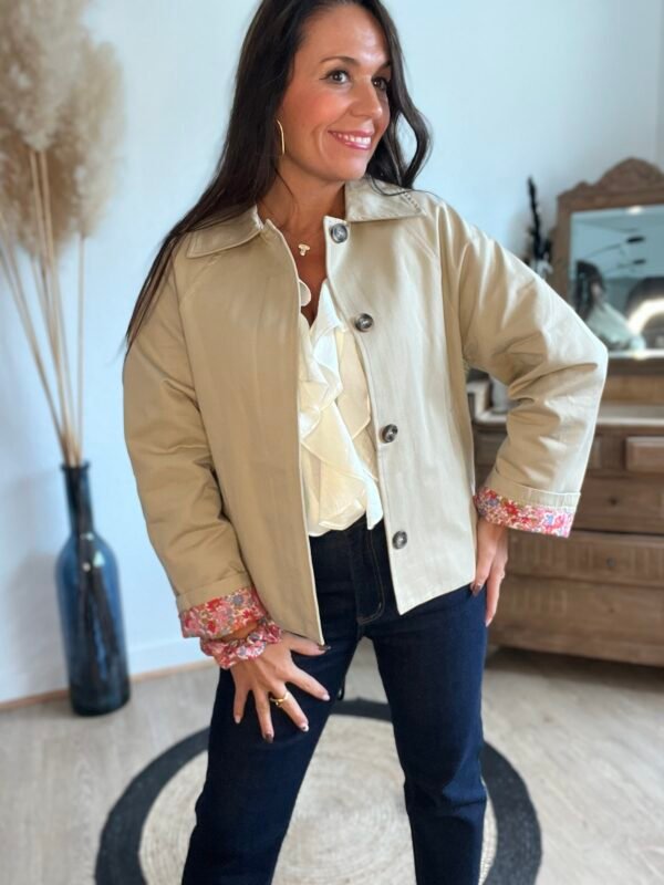 Trench court beige - Modèle Warren