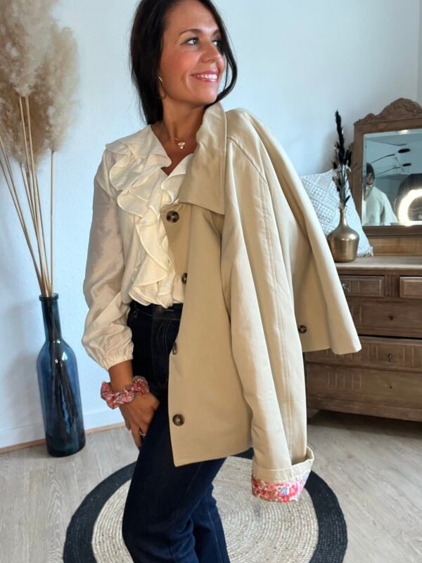 Trench court beige - Modèle Warren