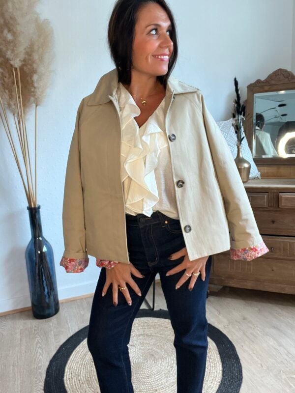 Trench court beige - Modèle Warren