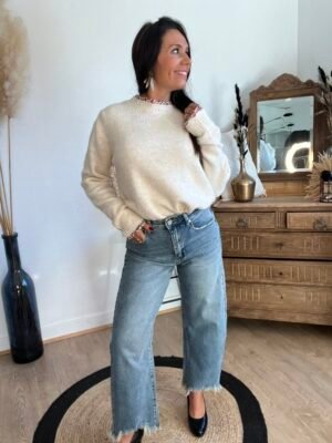 jean barrel fit bleu