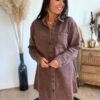 Robe chemise denim chocolat Robe chemise denim chocolat