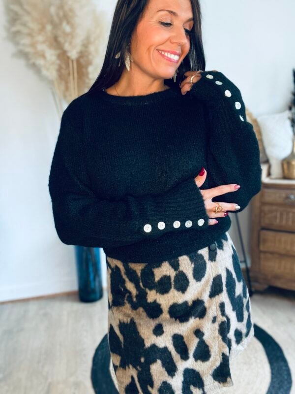 Pull noir extra doux Pull noir extra doux