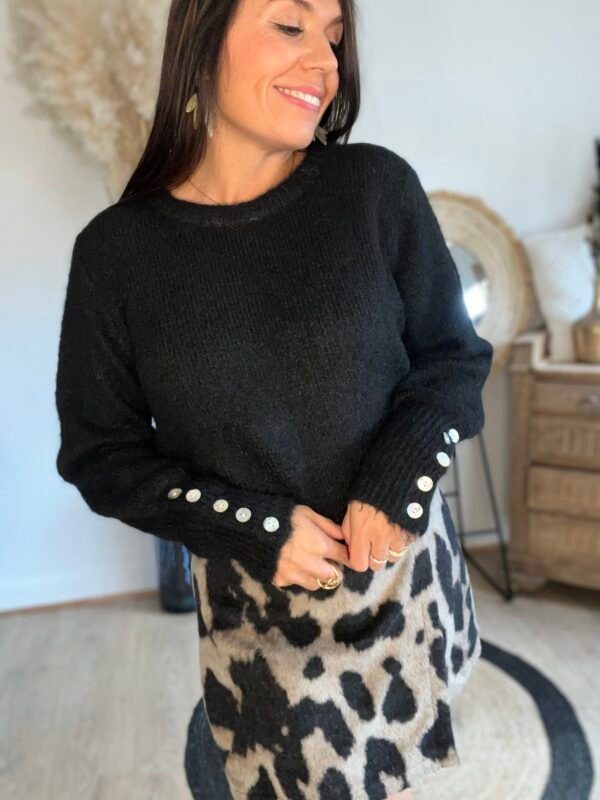 Pull noir extra doux Pull noir extra doux