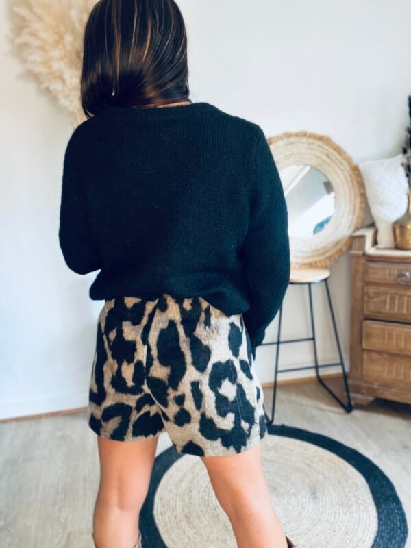 jupe short imprimée vache