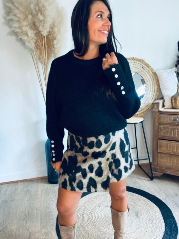 Pull noir extra doux Pull noir extra doux