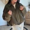 veste bombers suedine kaki veste bombers suedine kaki