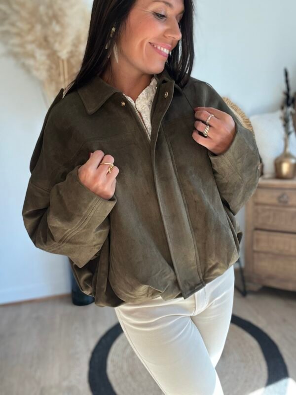 veste bombers suedine kaki veste bombers suedine kaki