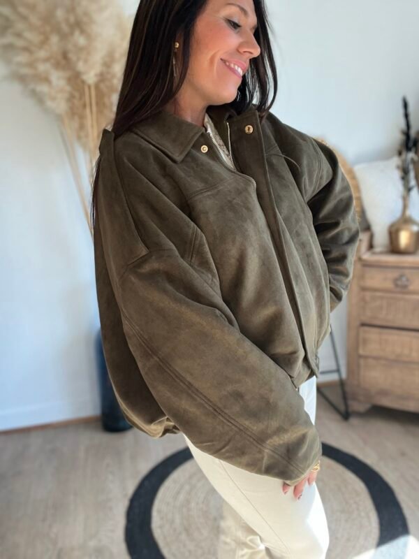 veste bombers suedine kaki veste bombers suedine kaki