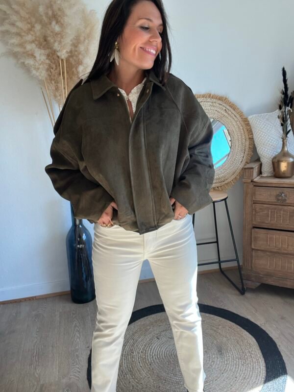 veste bombers suedine kaki veste bombers suedine kaki