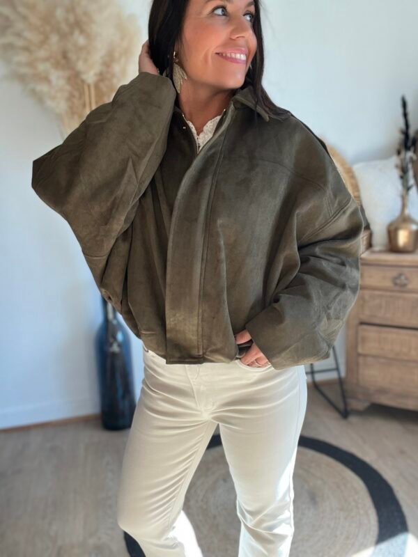 veste bombers suedine kaki veste bombers suedine kaki