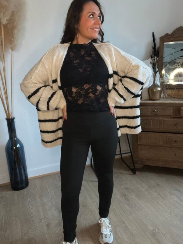 Legging noir molletonné