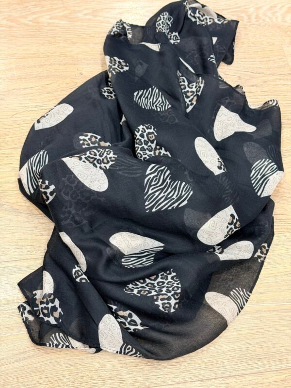 Foulard Leopard noir  – Modèle Safari