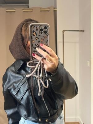 cagoule en laine marron Cagoule marron en laine extra douce – Modèle Lea