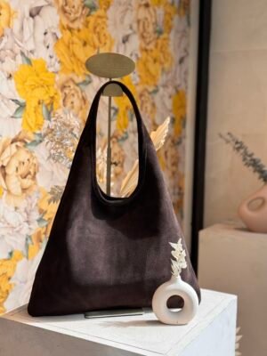 Sac en cuir daim marron – Modèle Lydia