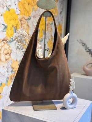 Sac en cuir daim cognac – Modèle Lydia