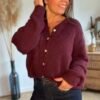 Gilet bordeaux tout doux Gilet bordeaux tout doux