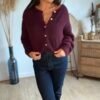 Gilet bordeaux tout doux Gilet bordeaux tout doux