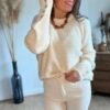 Pull beige extra doux
