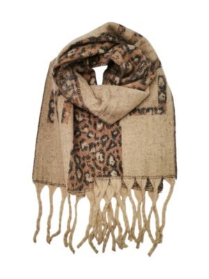 Écharpe camel  – Modèle Léo