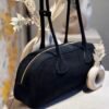 Sac en cuir daim noir – Modèle Bobby