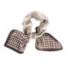 Petit foulard marron   – Modèle Magali