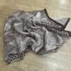 Petit foulard marron   – Modèle Magali
