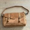 Sac besace cuir Suède camel léopard – Modèle Lydia