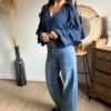 img_2640 Jean large wide leg bleu Denim - Modèle Raphy