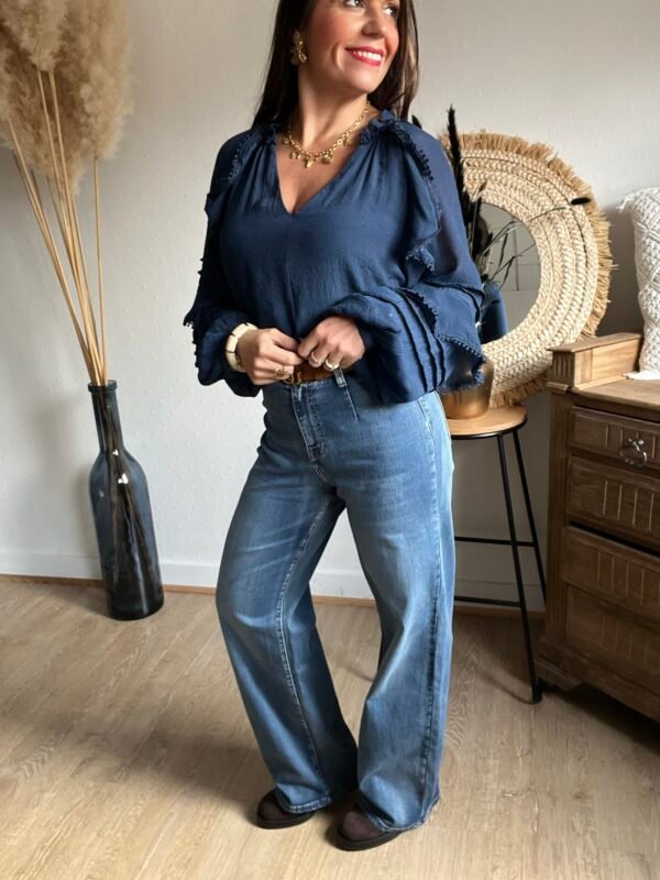 img_2645 Jean large wide leg bleu Denim - Modèle Raphy