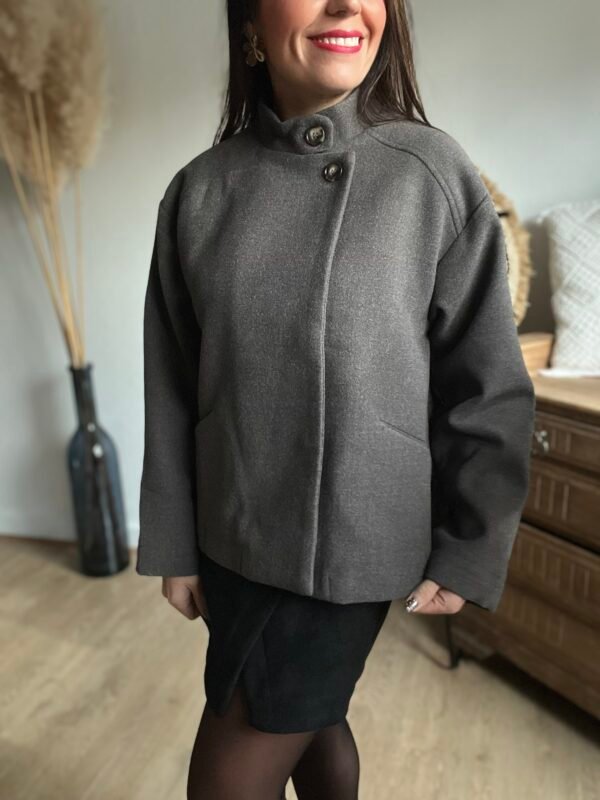 Veste grise courte - Modèle Moira
