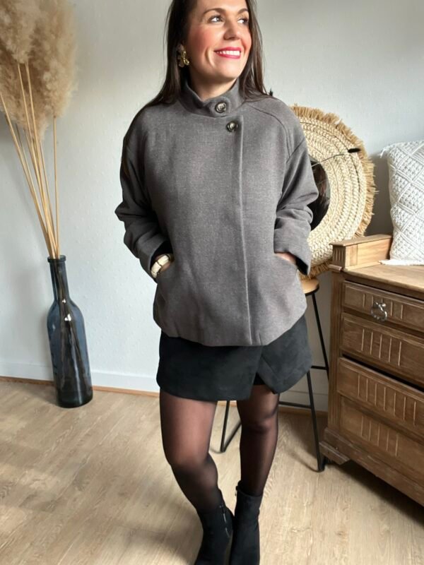 Veste grise courte - Modèle Moira