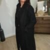 Manteau long noir – Modèle Marion