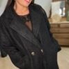 Manteau long noir – Modèle Marion